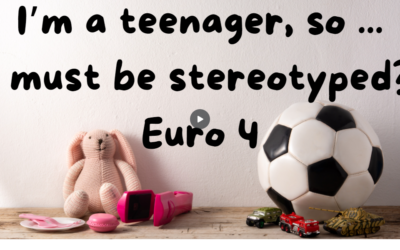 I am a teenager so I must be stereotyped?